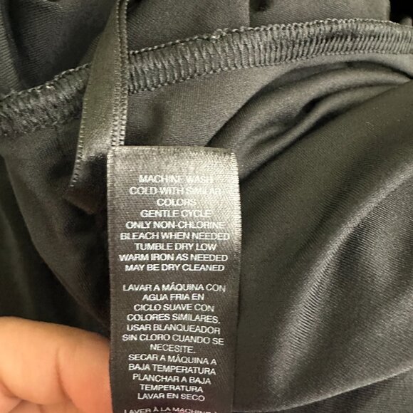 2/$30 White House Black Market 3/4 Sleeve Grommet Neck Blouson Dress #A0128 - Picture 10 of 11